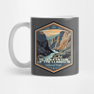 Black Canyon of the Gunnison National Park Vintage WPA Style National Parks Art Mug